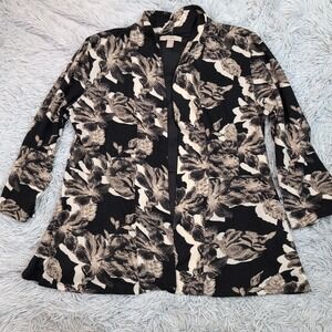 Roz & Ali Sweater Womens M Cardigan Open Front Cozy Soft‎ Lightweight Casual